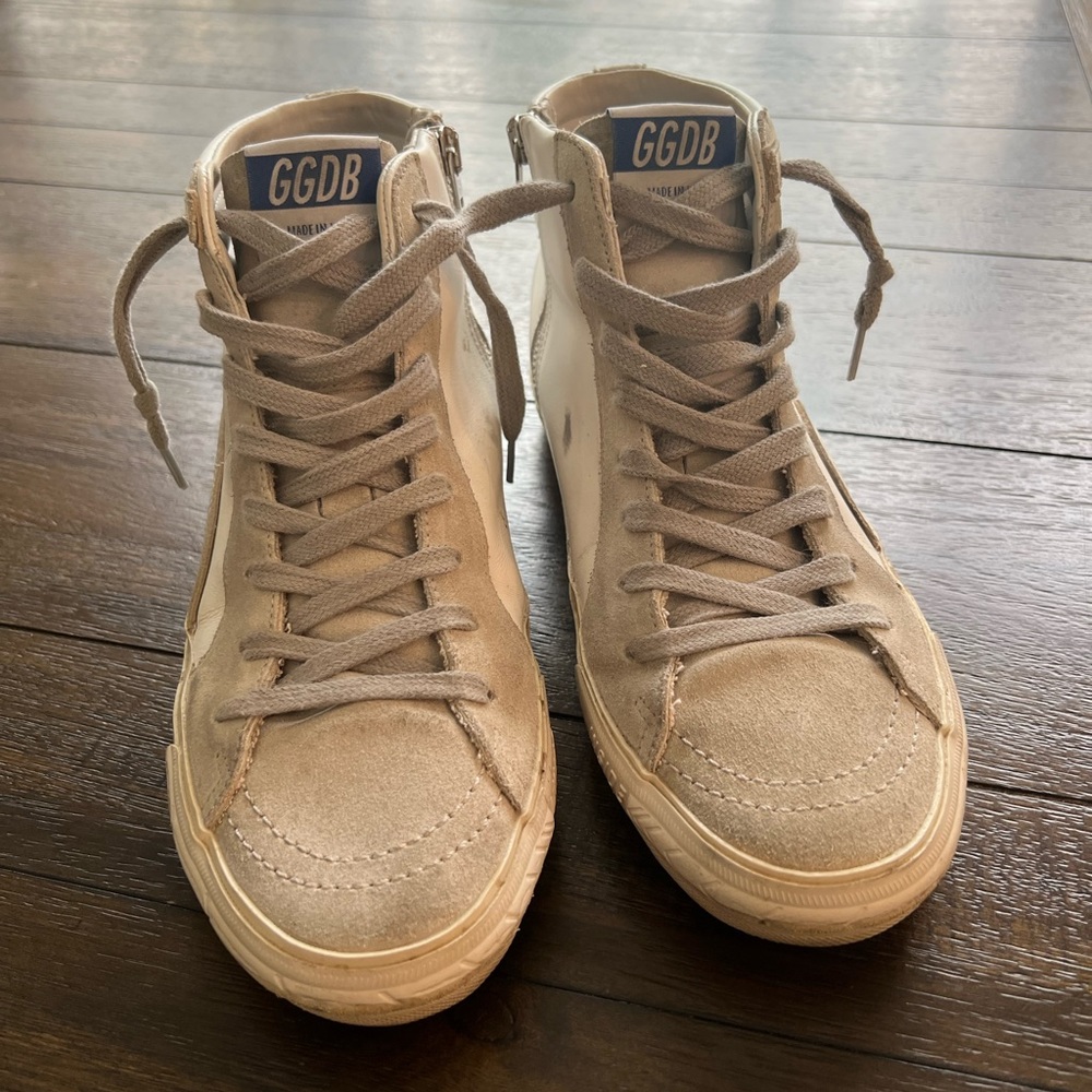 Golden goose slides.